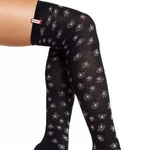 Hunter floral tall socks